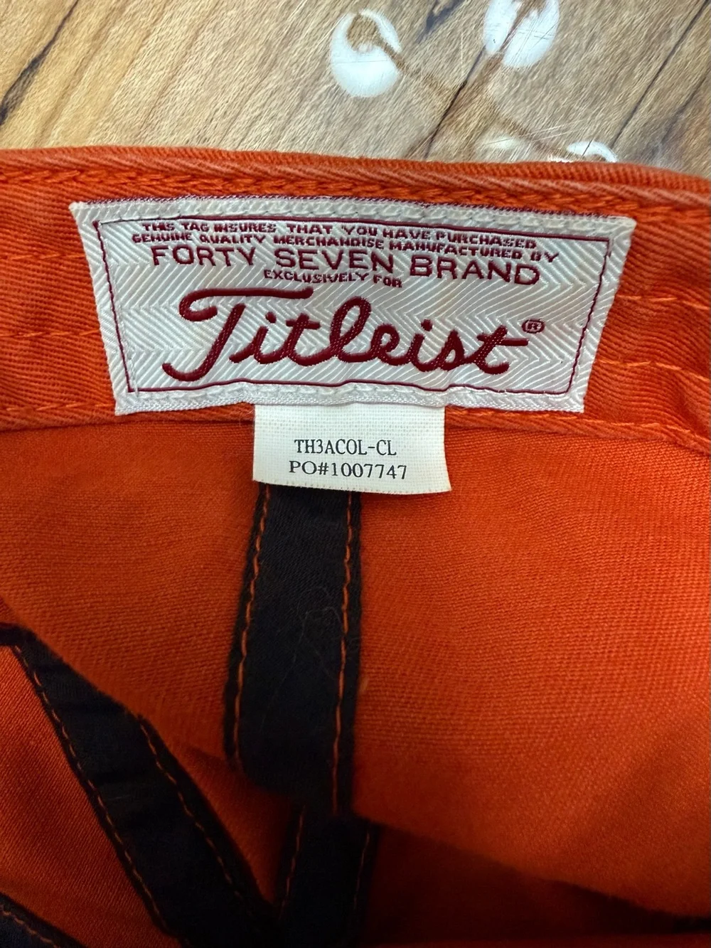Titleist Clemson Tigers Orange Adjustable Golf Hat Cap NCAA 47 Brand Licensed